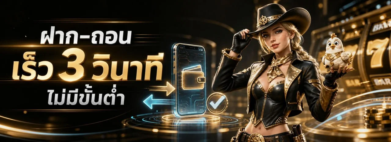 ระบบฝากถอนออโต้ ONECHIL รวดเร็วปลอดภัยตลอด 24 ชั่วโมง